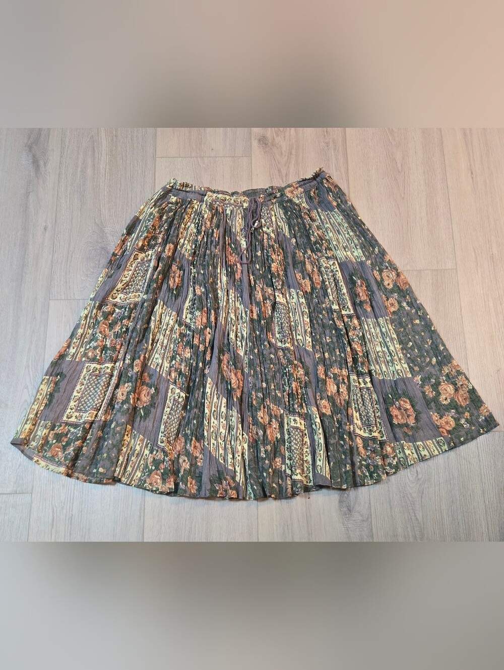 Vintage Papillon Cotton Skirt